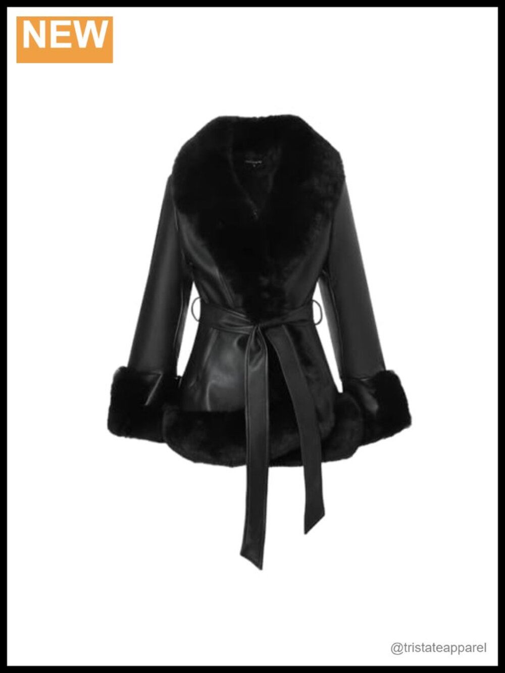 Women Cropped Faux Fur Coat Fluffy Open Front Jacket Faux Leather Shaggy Short